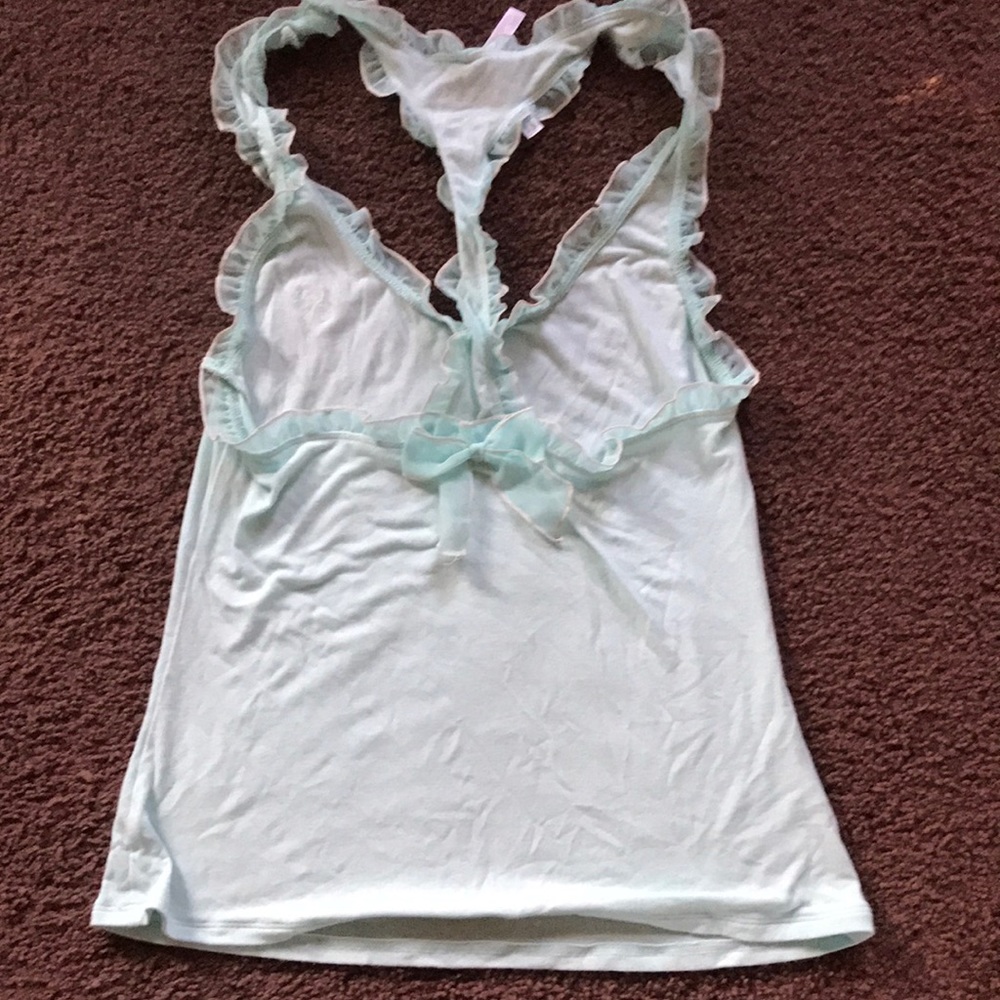 Blue top Victoria’s Secret bridal lingerie